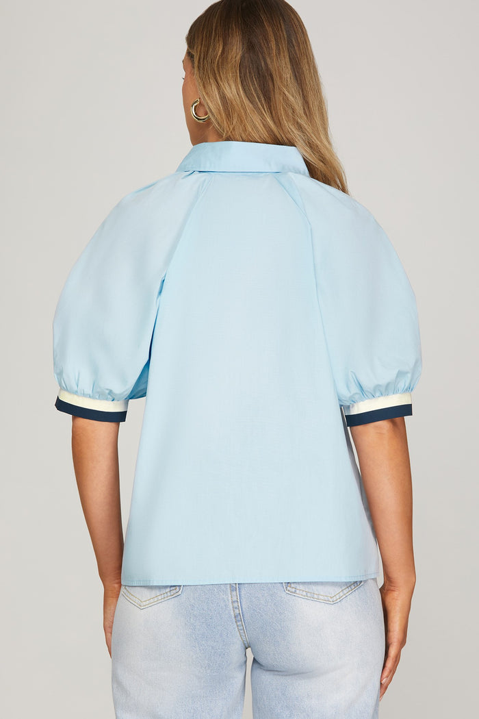 The Coastal Club Button-Up Top