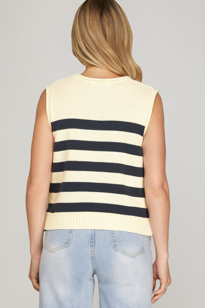 Riviera Stripe Knit Tank
