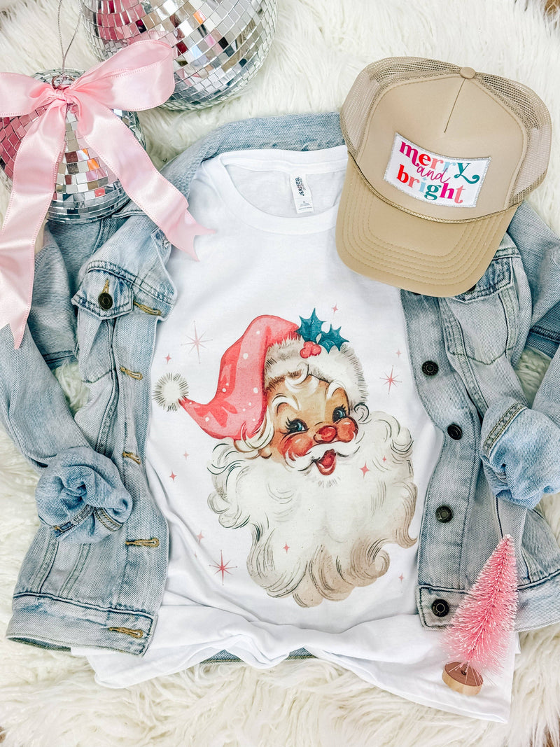 Pink Santa Tee