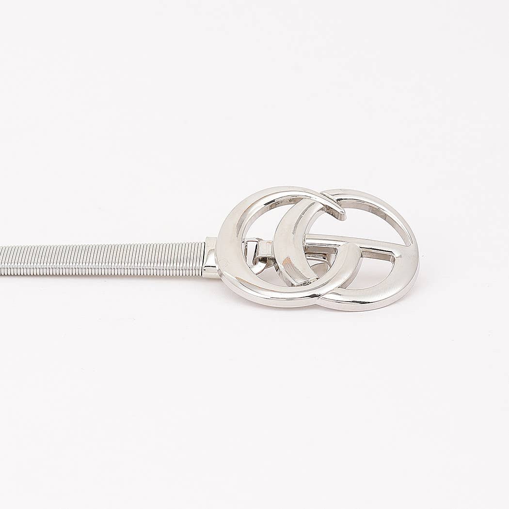 Interlocking GG Buckle Stretch Belt