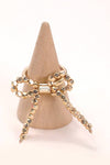 Facet Bow Ribbon Ring