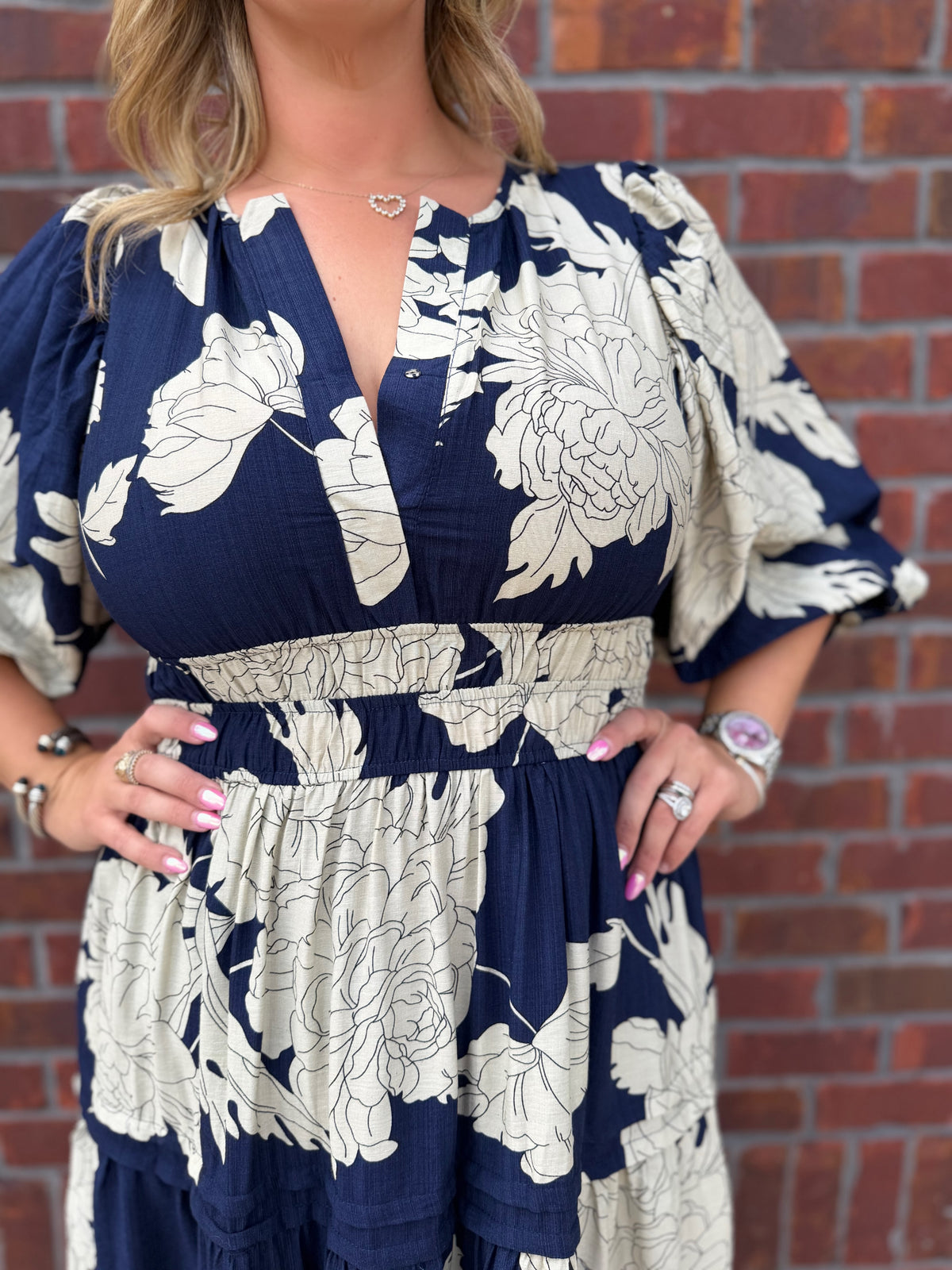 Sunday in Savannah Floral Midi Dress