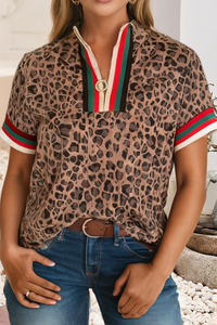 The Varsity Leopard Pullover