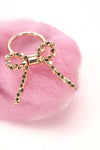 Facet Bow Ribbon Ring