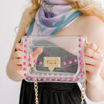 The Jackie Clear Bag in Pink