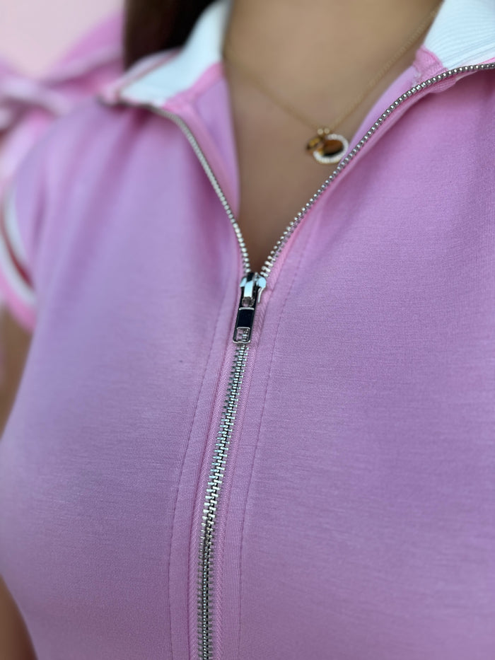 The Peyton Sporty Zip Romper