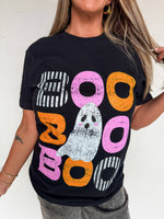 Retro Color Block “BOO” Tee