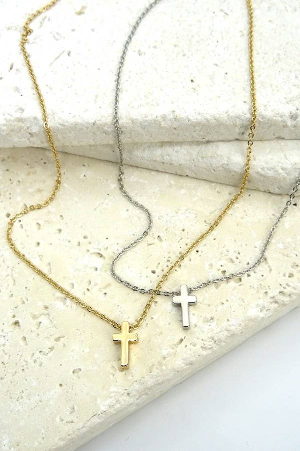 Petite Classic Cross Necklace