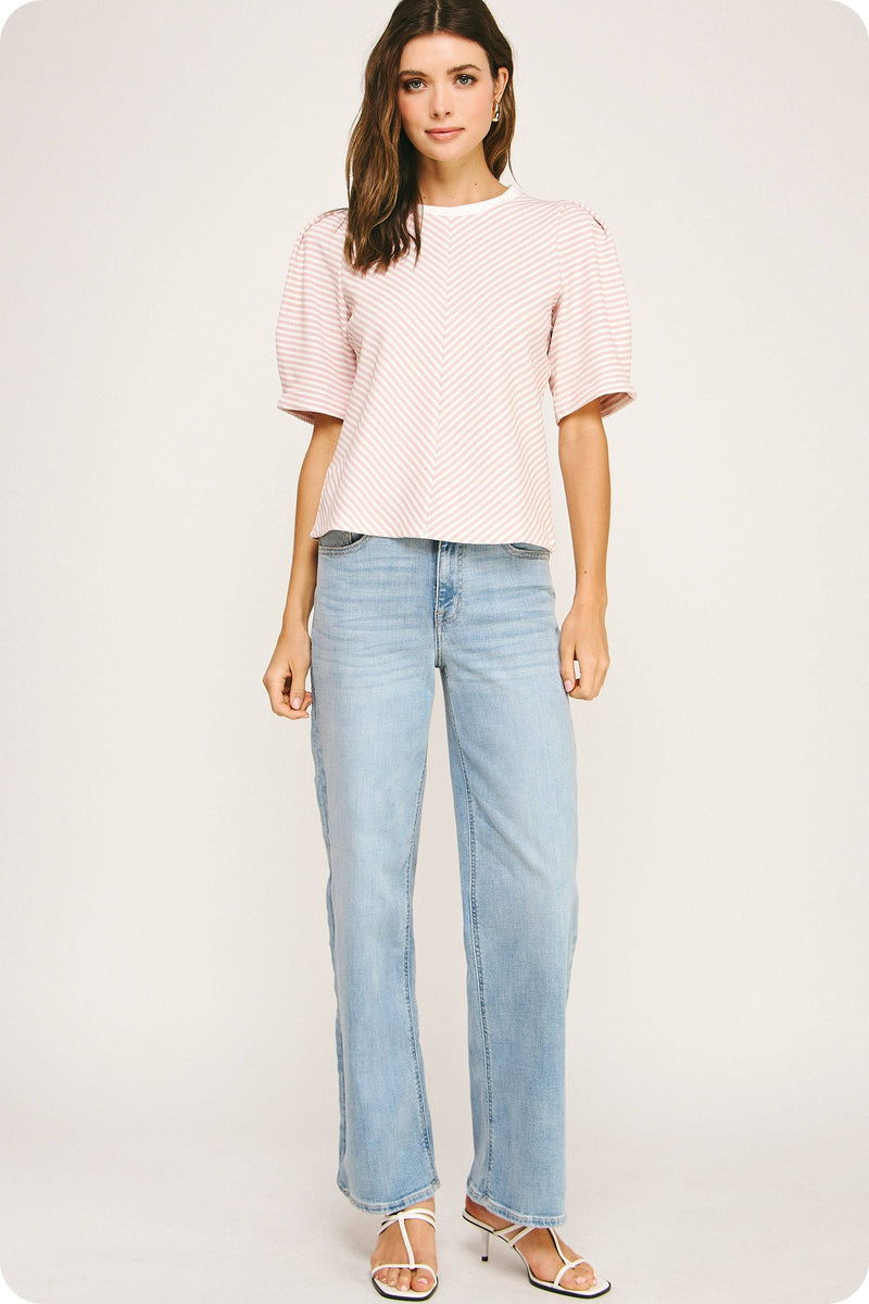 Power Play Puff Knit Top