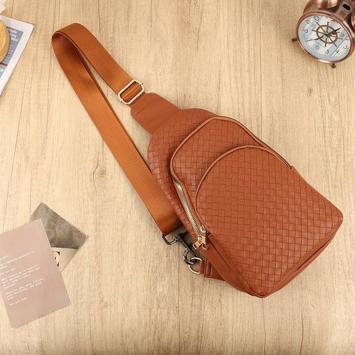 Braided Weave Crossbody Bag