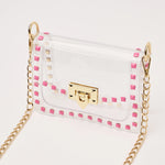 The Jackie Clear Bag in Pink