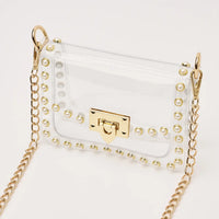 The Jackie Clear Bag in Pearl