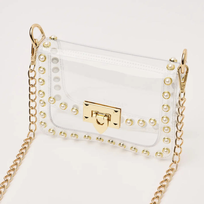 The Jackie Clear Bag in Pearl