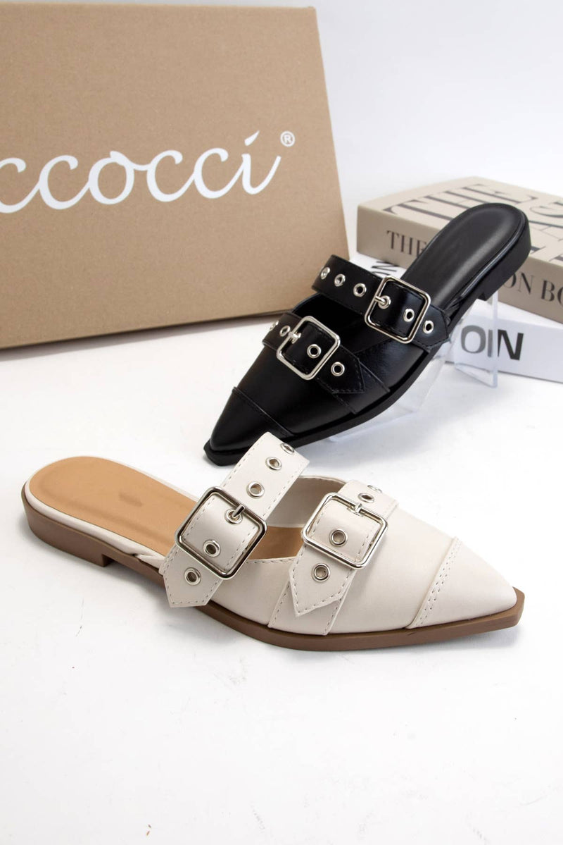 The Boss Babe Buckle Mules