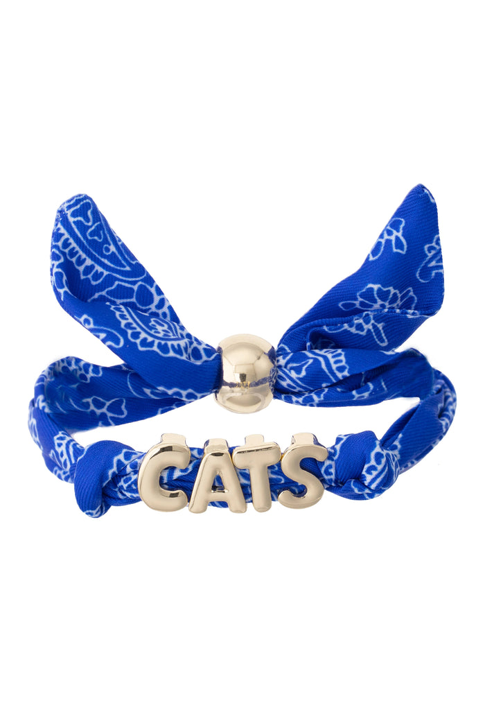 Wildcats Bandana Slider Bracelet