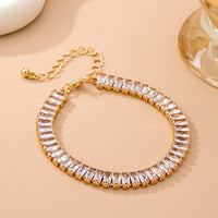 Baguette Crystal Tennis Bracelet