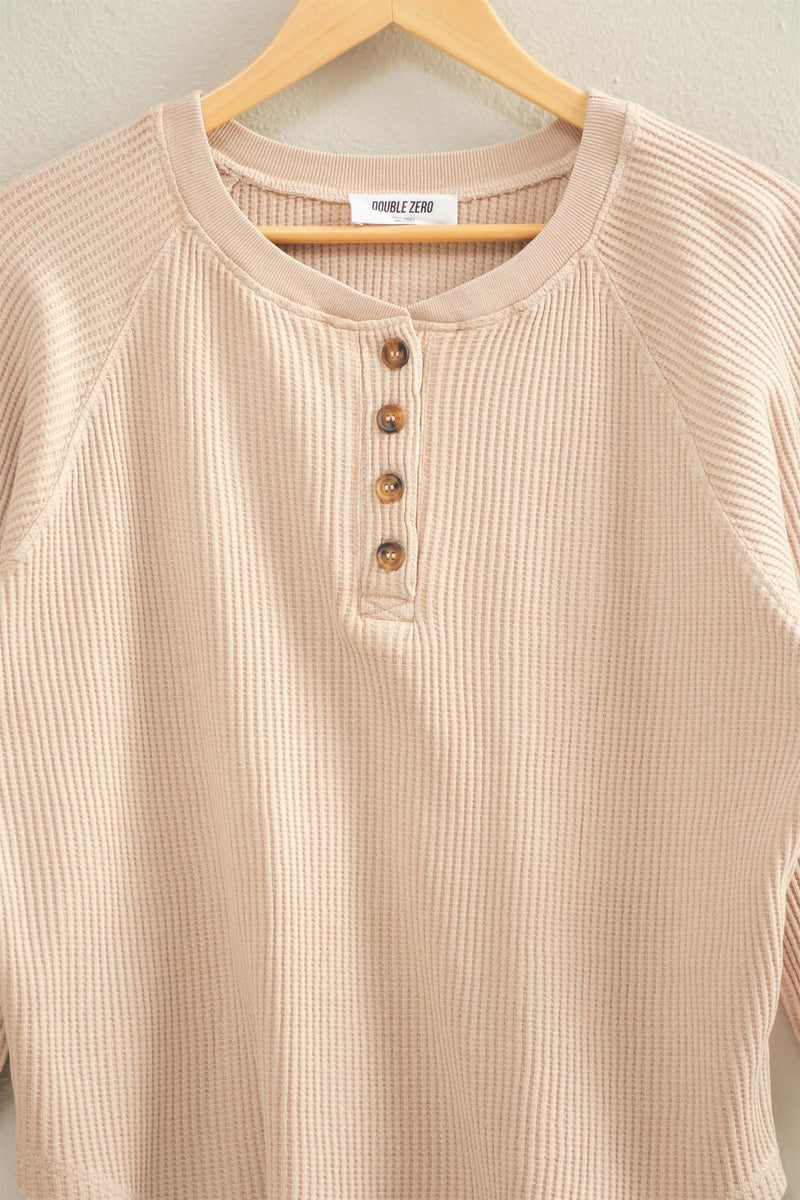 The Everyday Waffle Henley