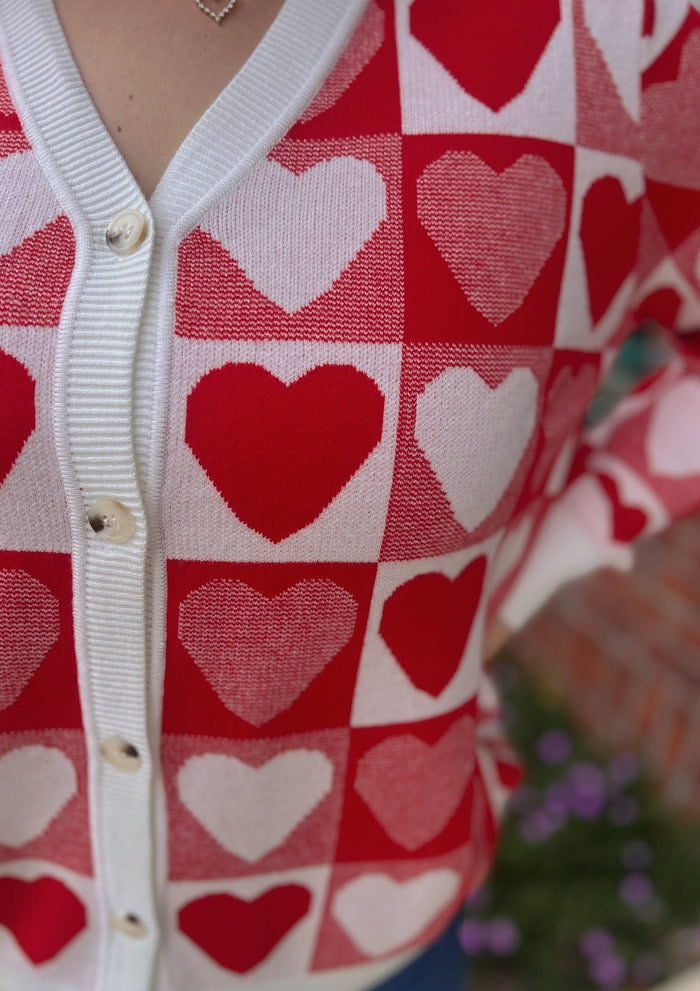 First Love Heart Cardigan