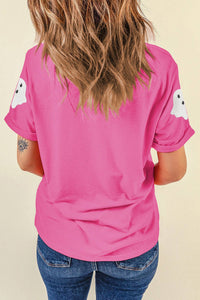 Sequin Halloween Ghost Shirt