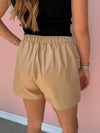 Saddle Up Faux Leather Shorts
