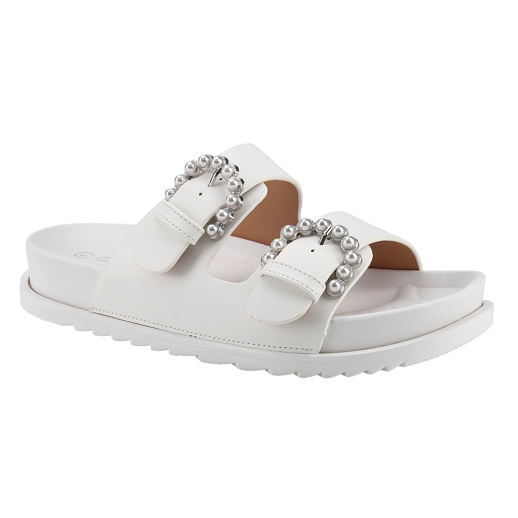 Pearl Buckle Sandals