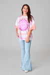 Tweety Don't Funk With My Heart Tie Dye Graphic Tee