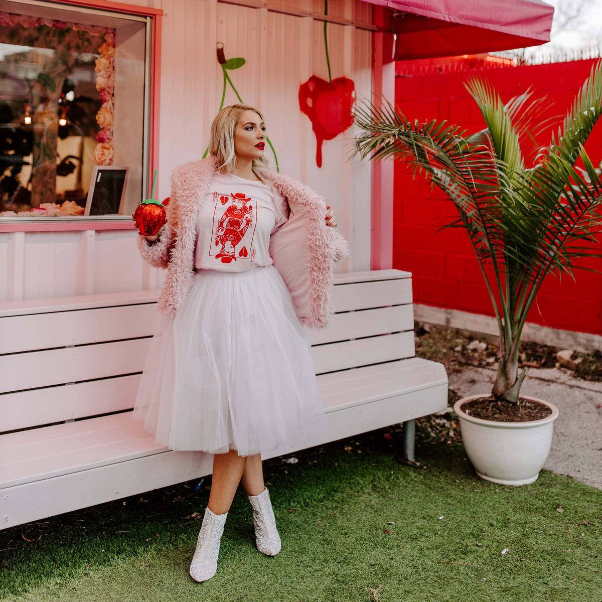 Queen of Hearts Cowgirl Tee