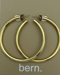 Classic Matte Gold Hoops