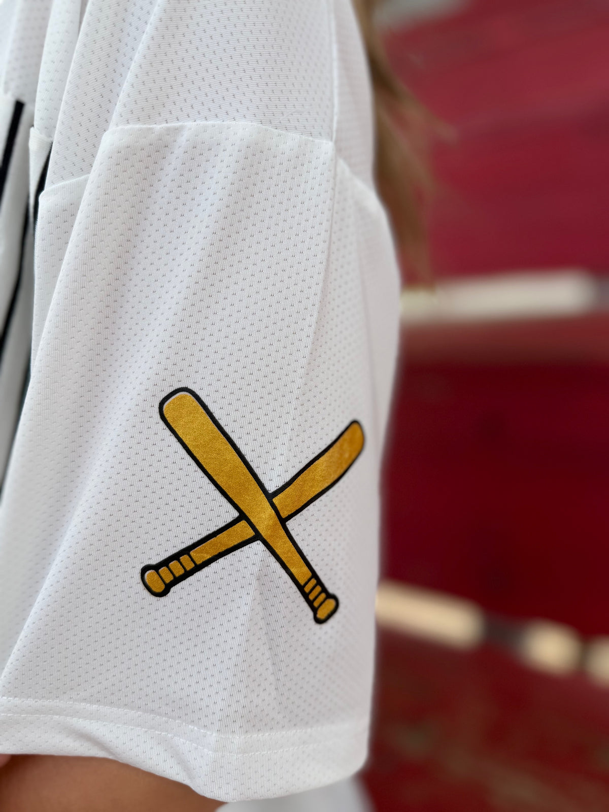 Home Run Sequin Jersey Top