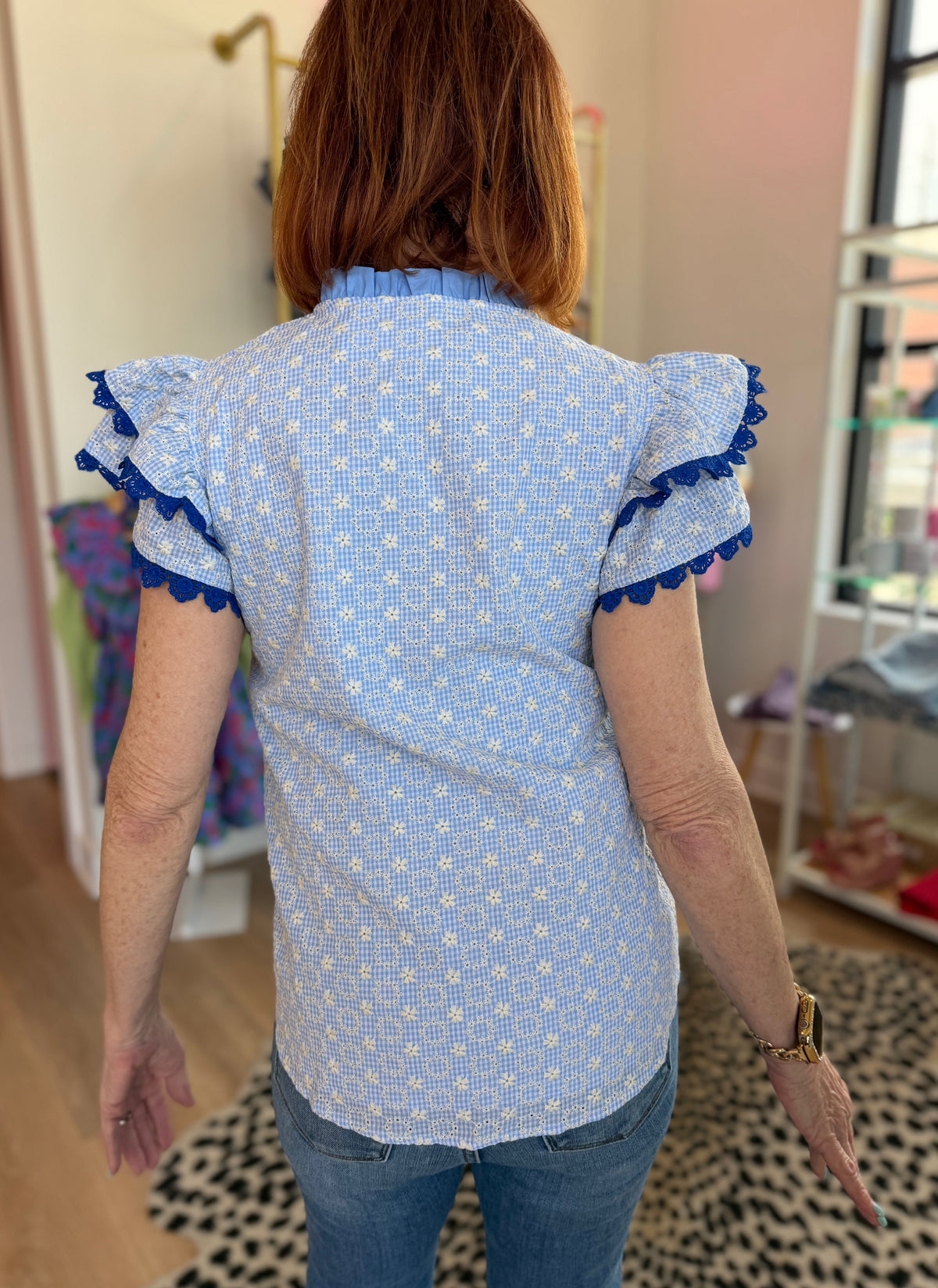 Carolina Charm Ruffle Top