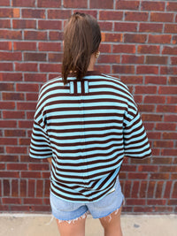 Sunday Stripe Oversized Top