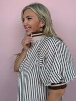 The Savannah Stripe Ruffle Dress