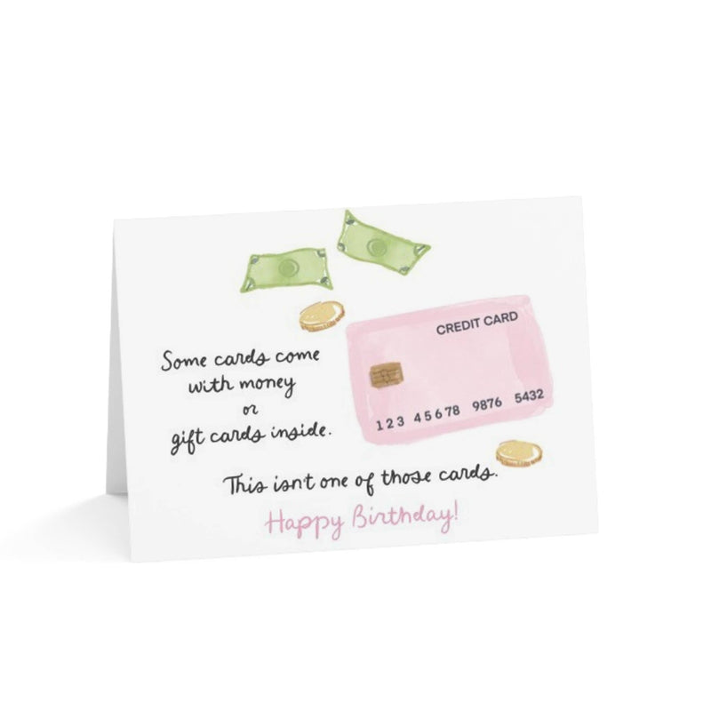 No Money Birthday Card
