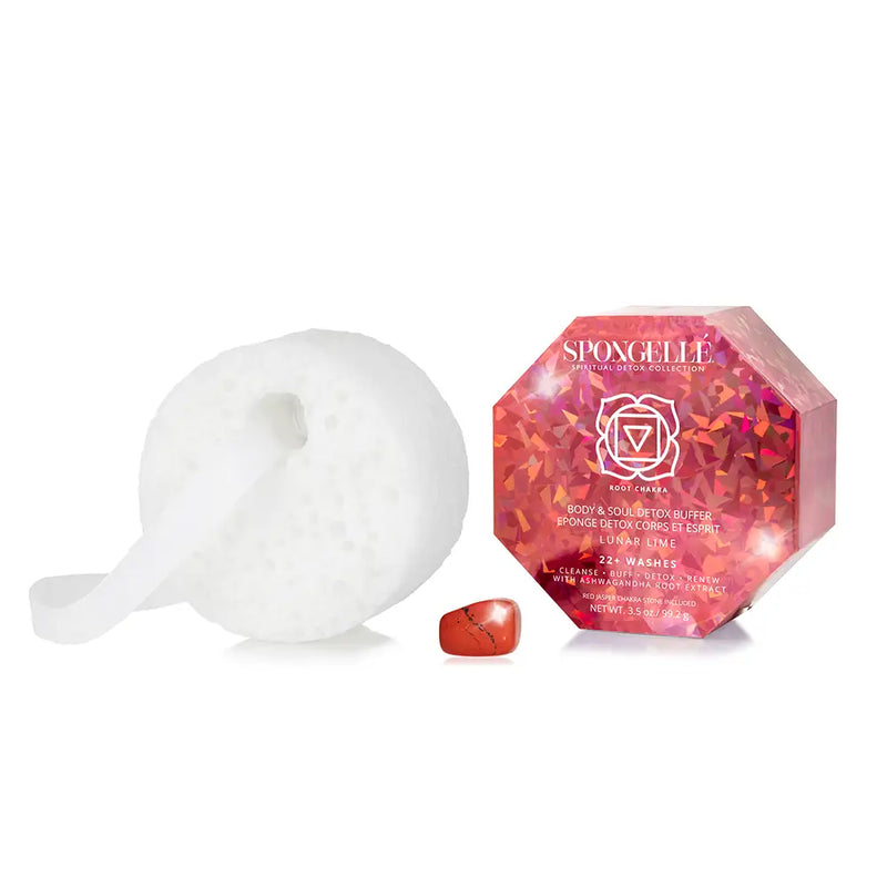 Lunar Lime | Spiritual Detox (Red Jasper) Body Loofa