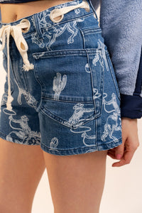 The Desert Doodle Lace-Up Shorts