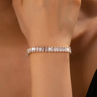 Baguette Crystal Tennis Bracelet