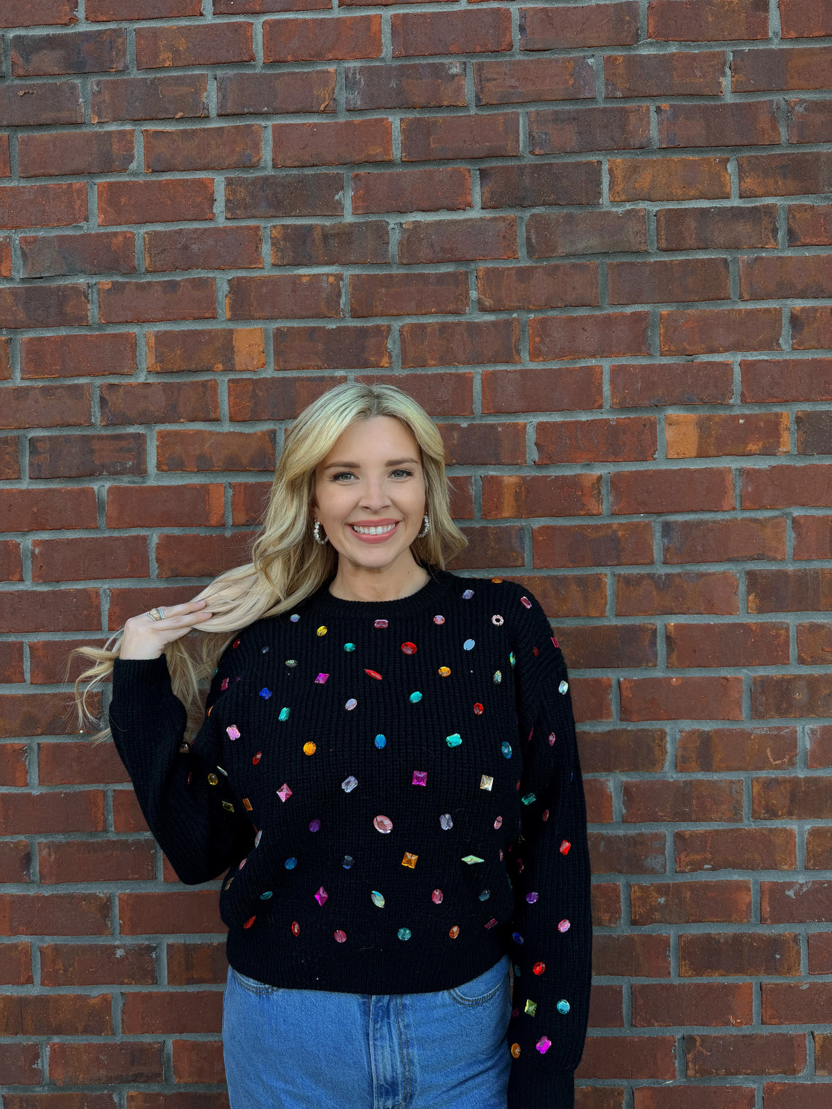 Sparkle Theory Cropped Sweater