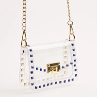 The Jackie Clear Bag in Blue