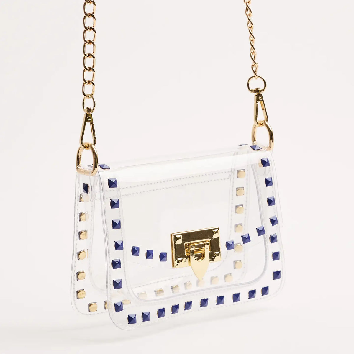 The Jackie Clear Bag in Blue