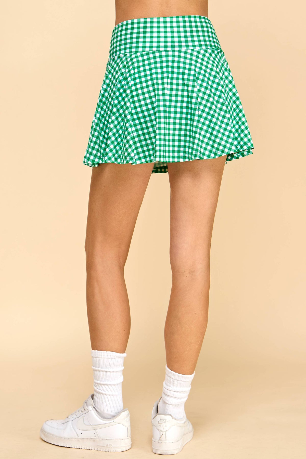 Lucky Charm Gingham Skort