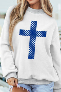 Faith Reversible Mock Neck Sweatshirt