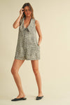 Wild Ember Denim Romper