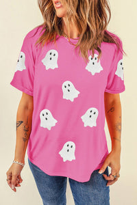 Sequin Halloween Ghost Shirt