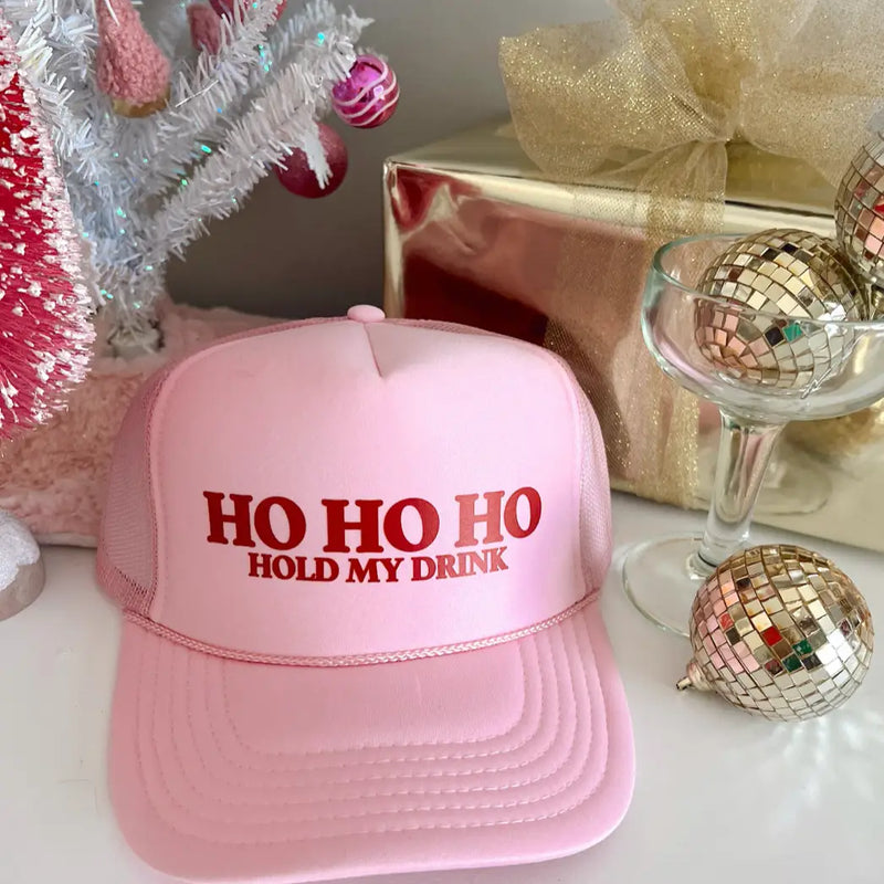 Ho Ho Ho Hold My Beer Trucker Hat