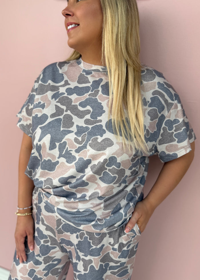 Cloud Nine Plus Camo Lounge Set
