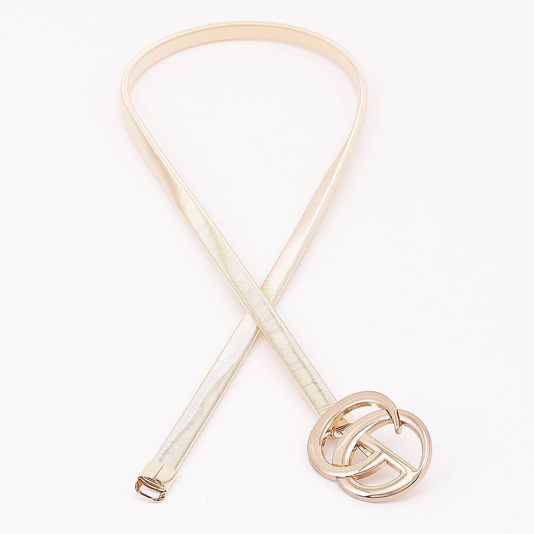 Interlocking GG Buckle Stretch Belt