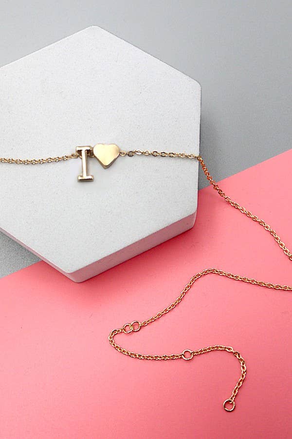 Heartfelt Initial Pendant Necklace