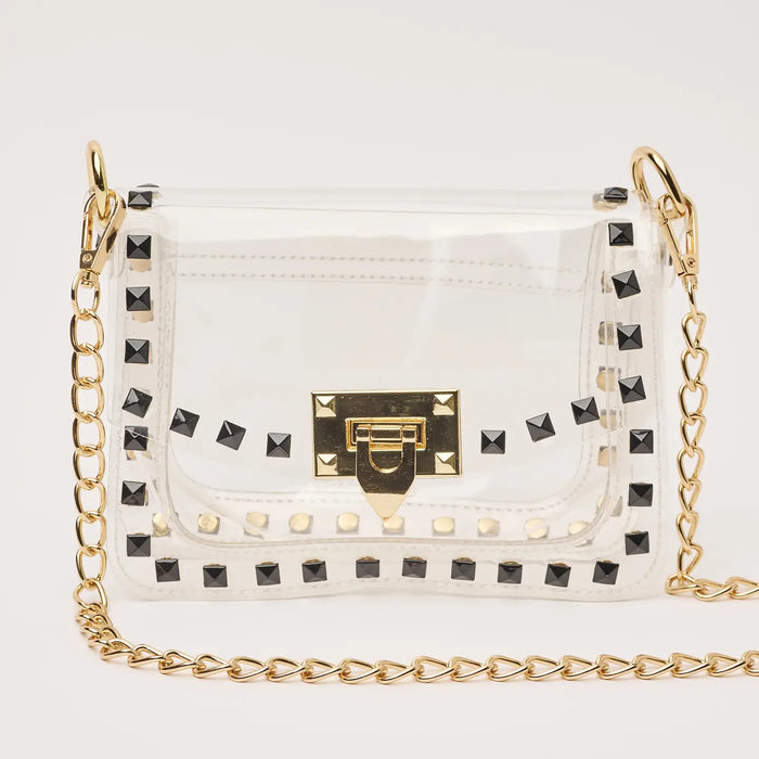 The Jackie Clear Bag in Black