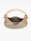 Aria Whipstitch Crescent Shoulder Bag