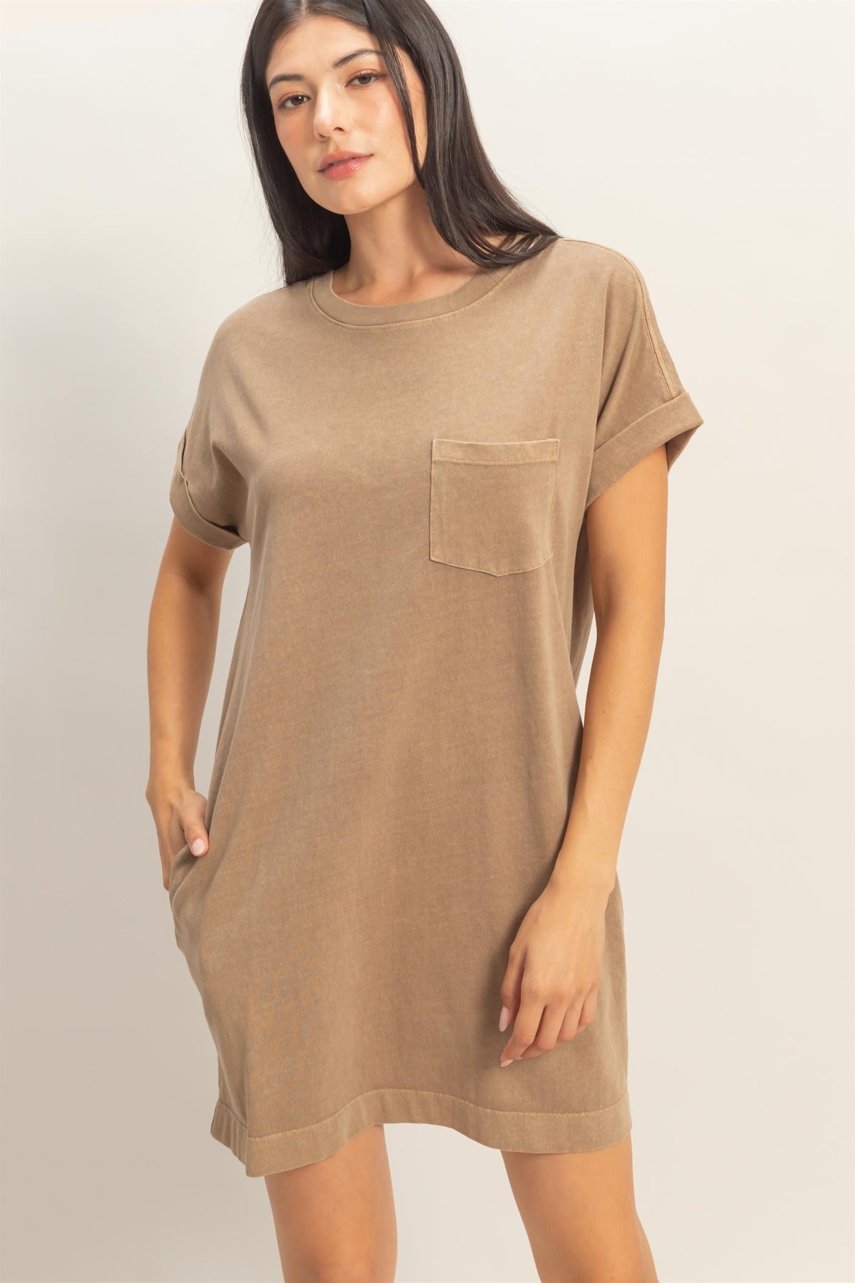 The Coffee Run Tee Dress